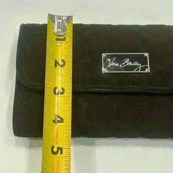 Vera Bradley Checkbook Brown Wallet EUC - Picture 11 of 11